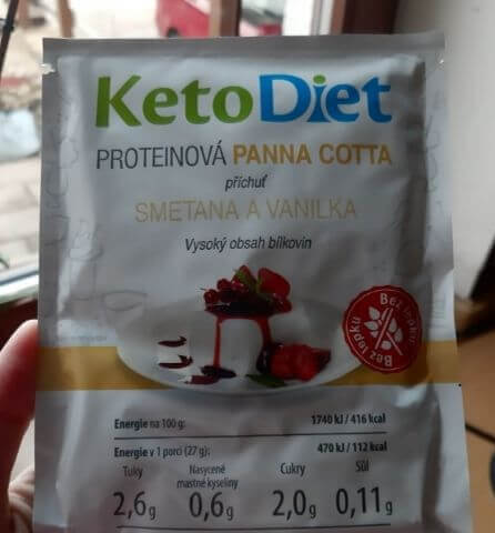 Proteinový dezert Panna cotta KetoDiet