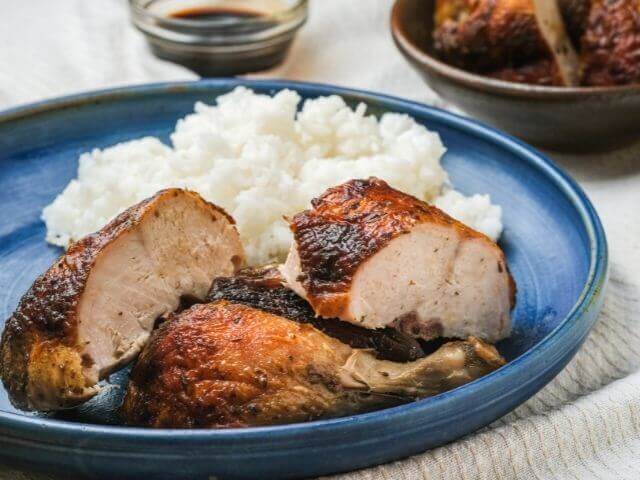 Pečené kuře s rýží